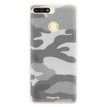 Silikonové pouzdro iSaprio - Gray Camuflage 02 - Huawei Honor 7A