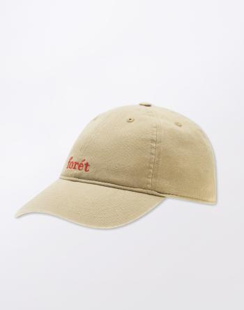 Forét Hawk Washed Cap KHAKI/RED