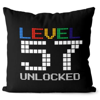 Vankúš Level unlocked (vek: 57, Velikost: 40 x 40 cm)