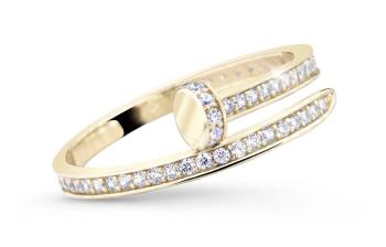 Cutie Diamonds Nádherný zlatý prsten s diamanty DZ5020-10-X-1 58 mm