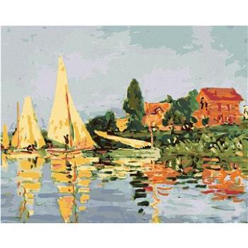 Diamondi - Diamantové malování - REGATA V ARGENTEUIL (CLAUDE MONET), 40x50 cm, Vypnuté plátno na rám (605754B)