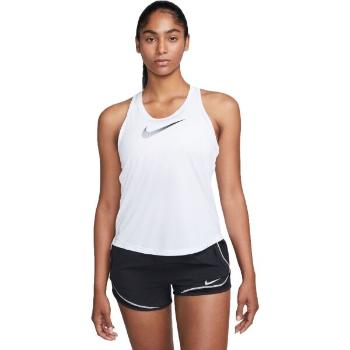 Nike ONE DRI-FIT SWOOSH Dámské sportovní tílko, bílá, velikost