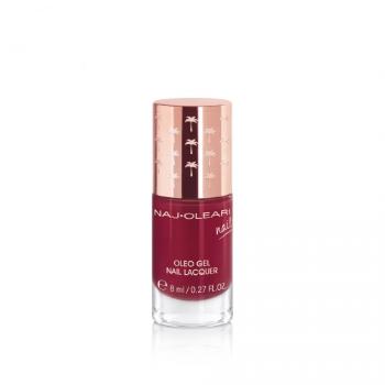 Naj-Oleari Oleo gel Nail Lacquer lak na nehty s gelovým efektem - 24 cherry red 8 ml