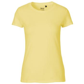 Neutral Dámské tričko Fit z organické Fairtrade bavlny - Dusty yellow | M