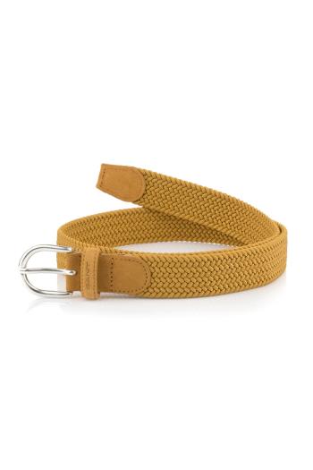 OPASEK GANT ELASTIC BRAID BELT CINNAMON BROWN