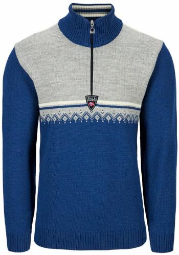 Dale of Norway Lahti Mens Knit Sweater Indigo/Light Charcoal/Off White L Svetr