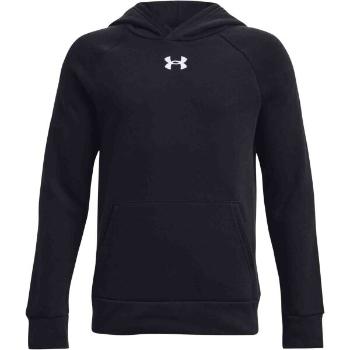 Under Armour RIVAL FLEECE HOODIE Chlapecká mikina, černá, velikost