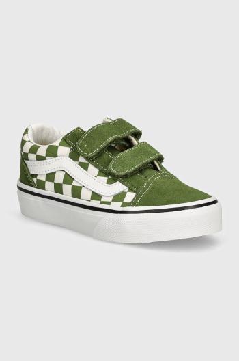 Dětské tenisky Vans Old Skool zelená barva, VN000CYWCIB1