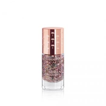 Naj-Oleari Oleo gel Nail Lacquer lak na nehty s gelovým efektem - 30 pink glitter 8 ml