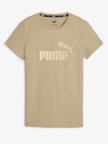 Puma ESS+ Metallic Logo Triko Béžová