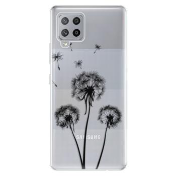 Odolné silikonové pouzdro iSaprio - Three Dandelions - black - Samsung Galaxy A42