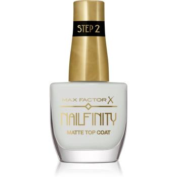 Max Factor Nailfinity Matte Top Coat gelový vrchní lak na nehty s matným efektem odstín 101 Velvet Curtain 12 ml