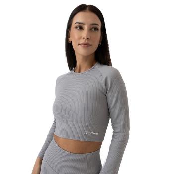 GymBeam FLO Dámský crop top, šedá, velikost