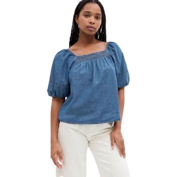 GAP V-SS DENIM Dámský top, modrá, velikost