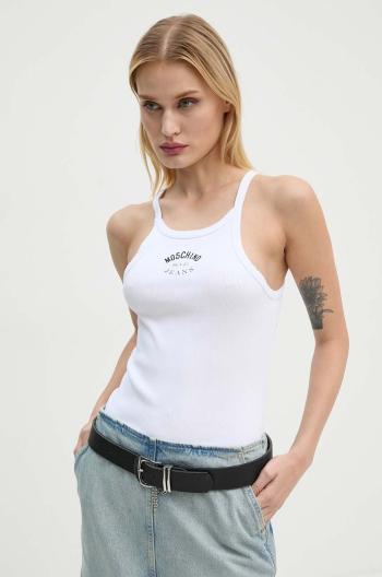 Top Moschino Jeans dámský, bílá barva, J0803 8734