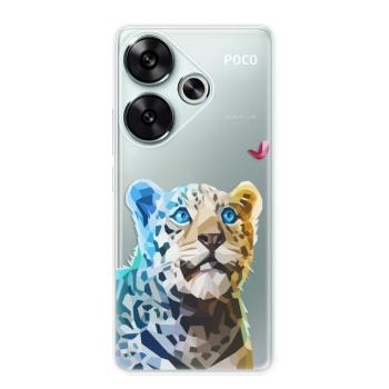 Odolné silikonové pouzdro iSaprio - Leopard With Butterfly - Poco F6