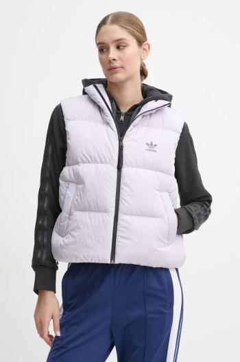 Péřová vesta adidas Originals Regen Down Vest fialová barva, IW8366