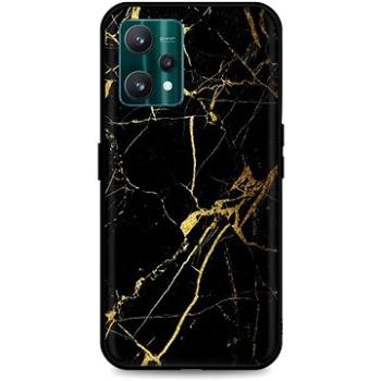 TopQ Kryt LUXURY Realme 9 Pro pevný Marble černo-zlatý 73300 (Sun-73300)