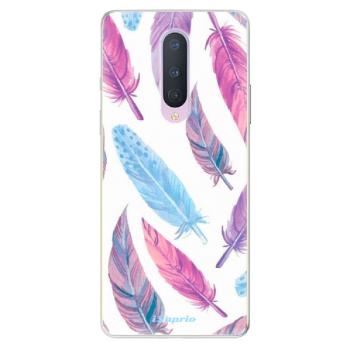 Odolné silikonové pouzdro iSaprio - Feather Pattern 10 - OnePlus 8