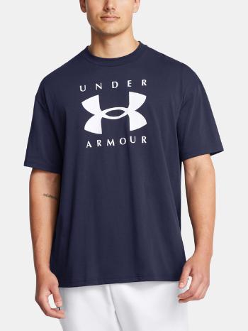 Under Armour UA M HW OS Branded SS Triko Modrá