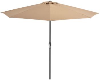 Půlkruhový slunečník 300x150 cm Dekorhome Šedohnědá taupe