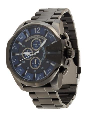 DIESEL Analóg órák 'Mega Chief'  sötétkék / ezüstszürke