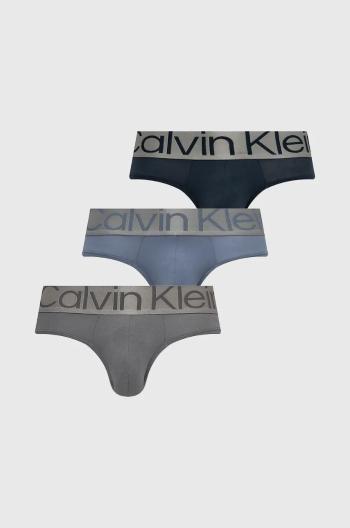 Spodní prádlo Calvin Klein Underwear 3-pack pánské, modrá barva