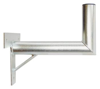 Anténní držák 35cm na zeď se vzpěrou, trubka 42/2mm, výška 16cm žár.