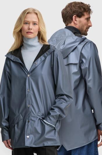 Nepromokavá bunda Rains Jacket W3 modrá barva, přechodná, oversize, 12010-36