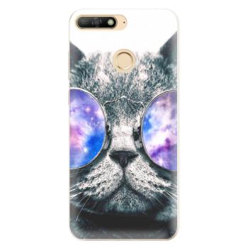 Odolné silikonové pouzdro iSaprio - Galaxy Cat - Huawei Y6 Prime 2018