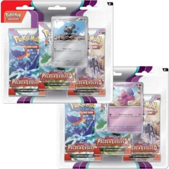 Pokémon TCG SV02 Paldea Evolved - 3 Blister Booster