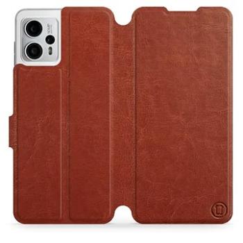 Mobiwear Flip pro Motorola Moto G23 - Brown&Gray (5904808468190)