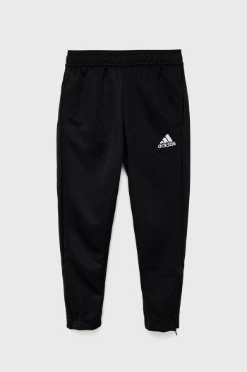 Dětské kalhoty adidas Performance HC0337 černá barva, s aplikací