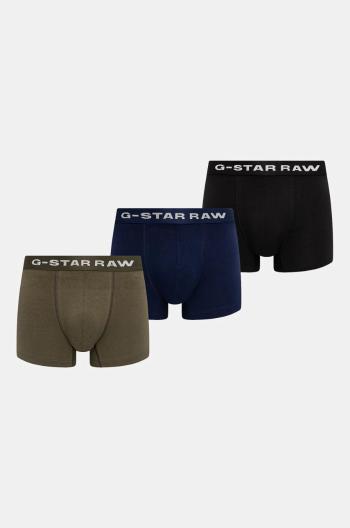 Boxerky G-Star Raw 3-pack pánské, černá barva, D23774-D516