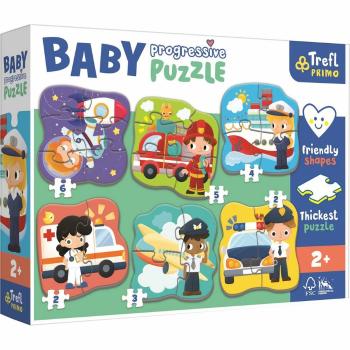 Trefl Baby puzzle Povolání a vozidla, 6v1 (2-6 dílků)