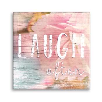 Canvas Dreams Laugh kép, 32 x 32 cm - Styler