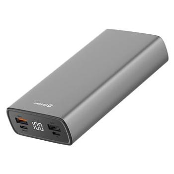 Swissten Aluminum Power Bank 20000 mAh 20W Power Delivery šedá (22013916)