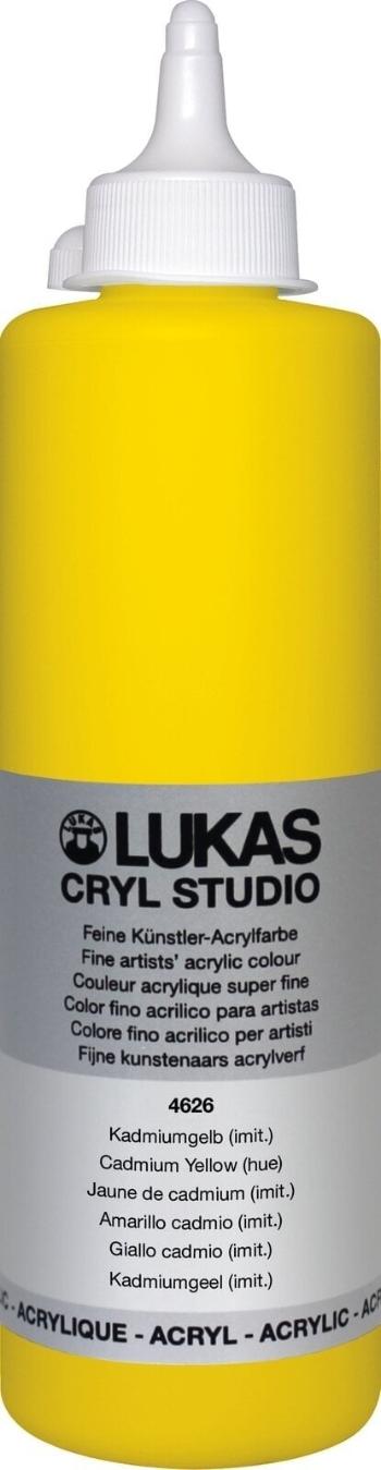 Lukas Cryl Studio Plastic Bottle Akrylová barva Cadmium Yellow Hue 500 ml 1 ks