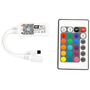 WIFI ovladač RGB+W pásku 100W s dálkovým ovládáním (ABLS12VRGBW-100W-WIFI+IR)