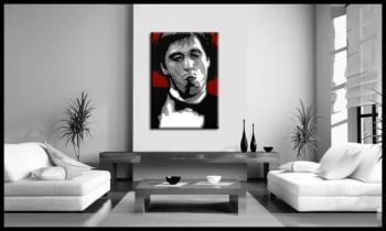 Ručně malovaný POP Art AL PACINO 1 dílný 70x100cm