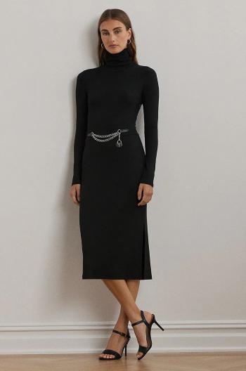 Šaty Lauren Ralph Lauren černá barva, midi, 250951822