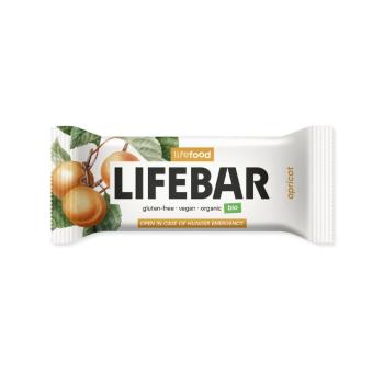 Tyčinka Lifebar meruňková RAW 40 g BIO   LIFEFOOD