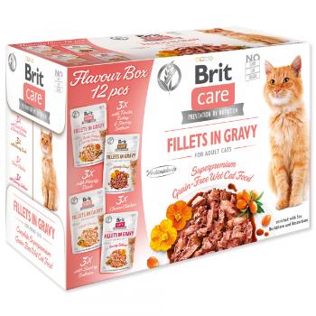 Kapsička Brit Care Cat Multipack Flavour box Fillet in Gravy (4x3ks) 12x85g