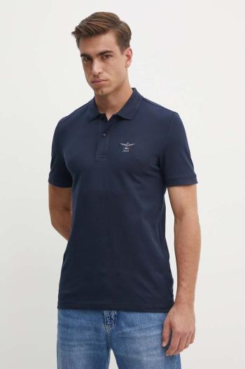 Polo tričko Aeronautica Militare tmavomodrá barva, PO1799P191