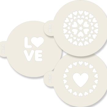 Cakesupplies Stencil Love - Láska 3 ks