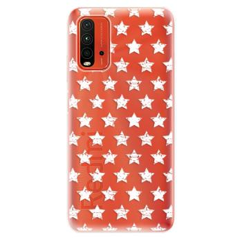 Odolné silikonové pouzdro iSaprio - Stars Pattern - white - Xiaomi Redmi 9T