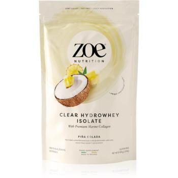 ZOE Clear Hydrowhey Isolate syrovátkový izolát s kolagenem příchuť Piña Colada 454 g