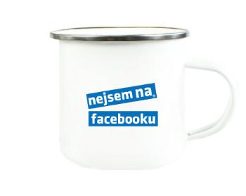 Plechový hrnek Nejsem na facebooku