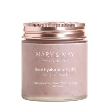 MARY & MAY Hydratační pleťová maska Rose Hyaluronic Hydra (Wash Off Pack) 125 g