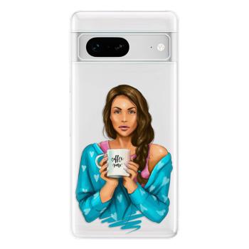 Odolné silikonové pouzdro iSaprio - Coffe Now - Brunette - Google Pixel 7 5G